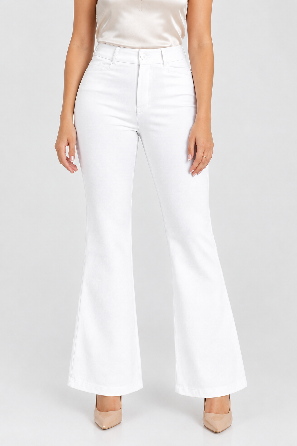 Pantalón Flare Sastrero Strecht Lisa Sirena Acampanado