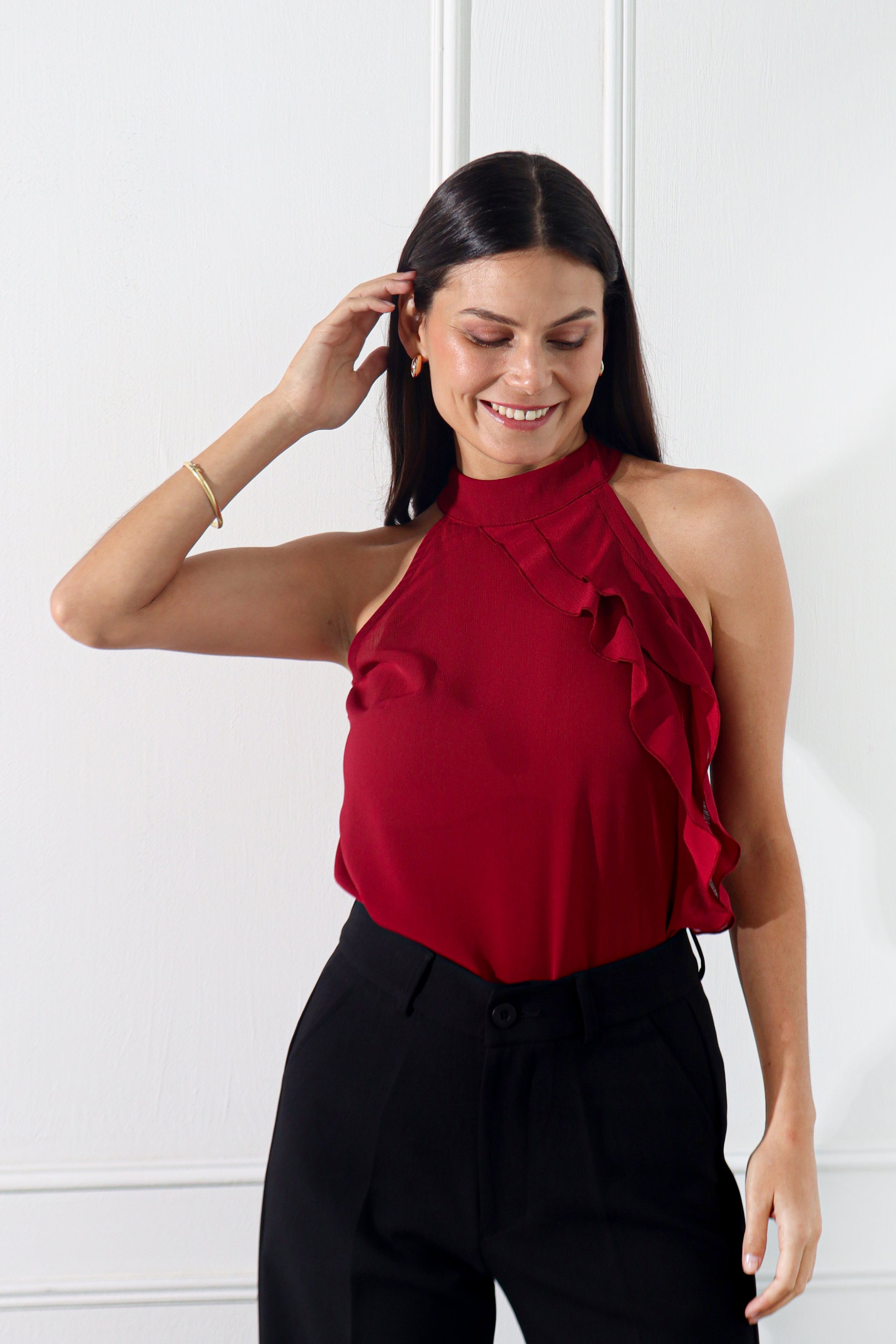 BLUSA SUNA - VINO