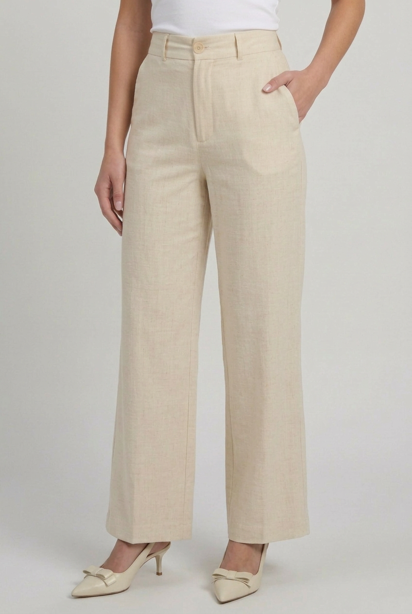 Pantalón de Lino Recto Anali