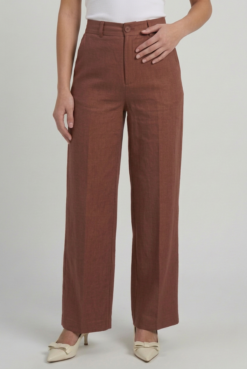 Pantalón de Lino Recto Anali