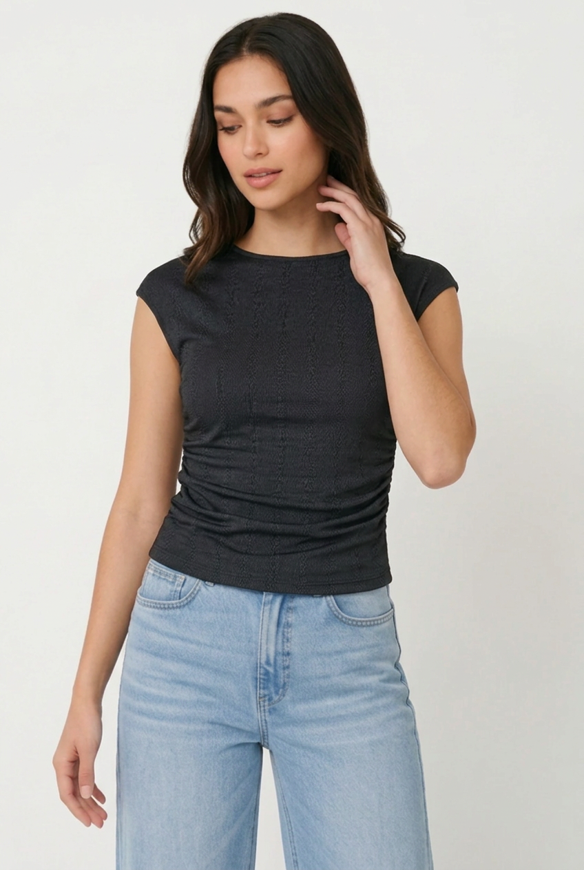 Polo Knit Drapeado Lateral Oneida