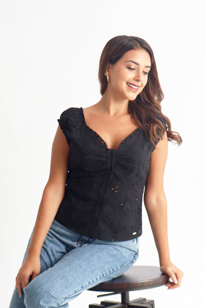 Blusa Ruth - Negro