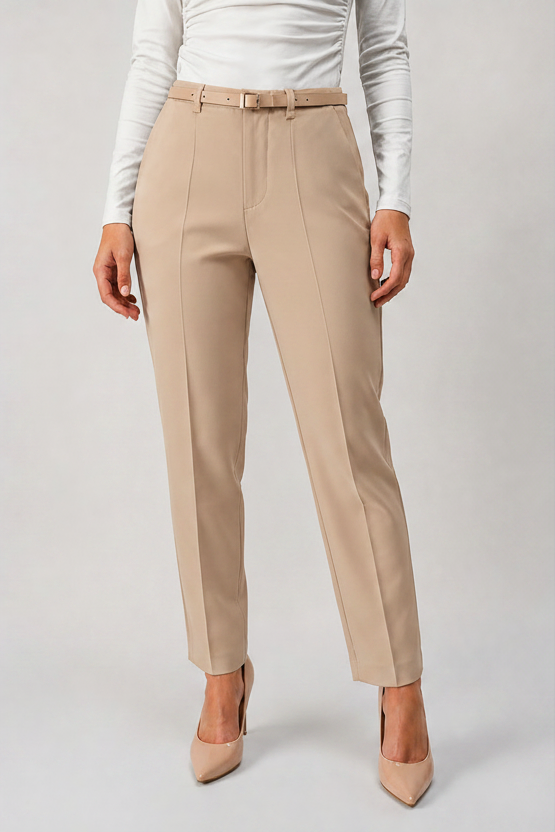 Pantalón Sastrero Victoria con Pinzas Tiro Alto Semirecto