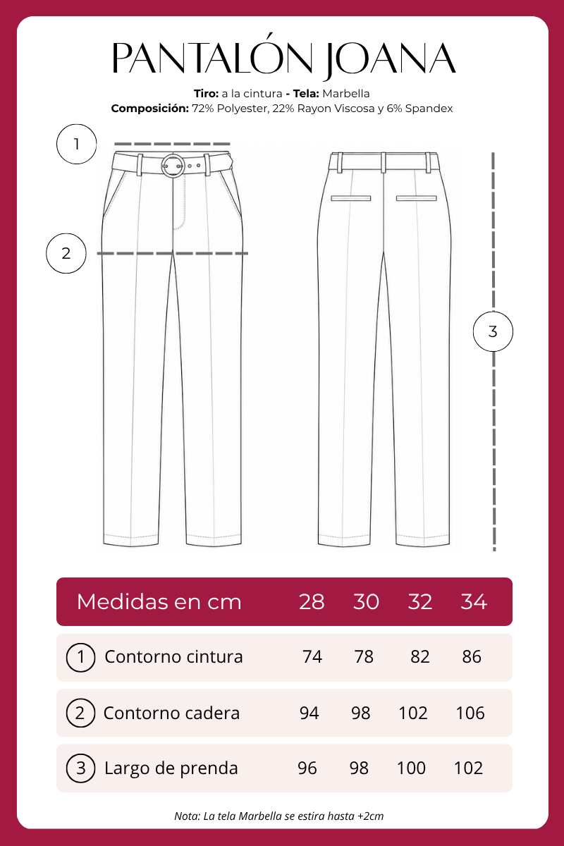 Pantalón Sastrero Joana Semirecto