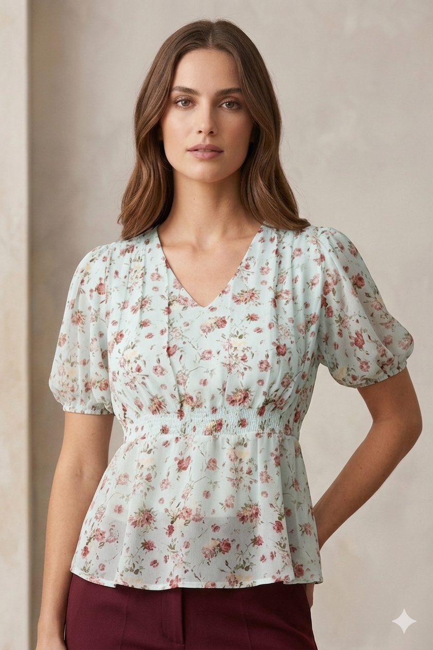 Blusa Greysi Floreada