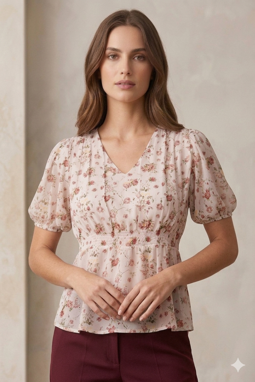 Blusa Greysi Floreada