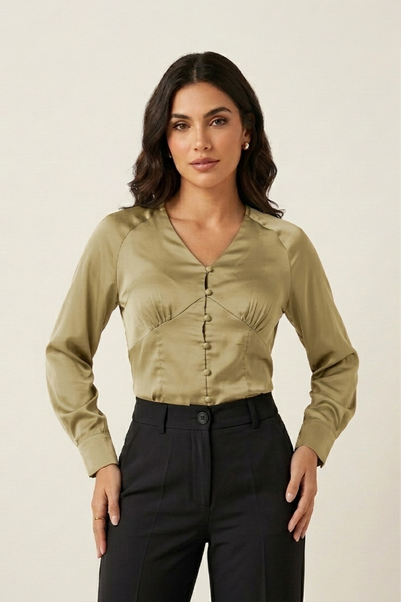 Blusa Ivana Manga Larga