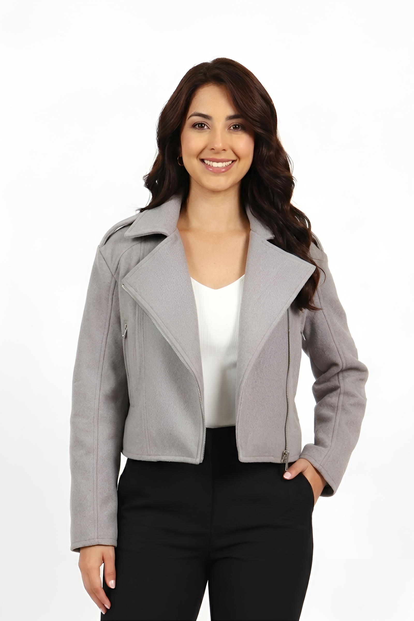 Chaqueta Flor Biker
