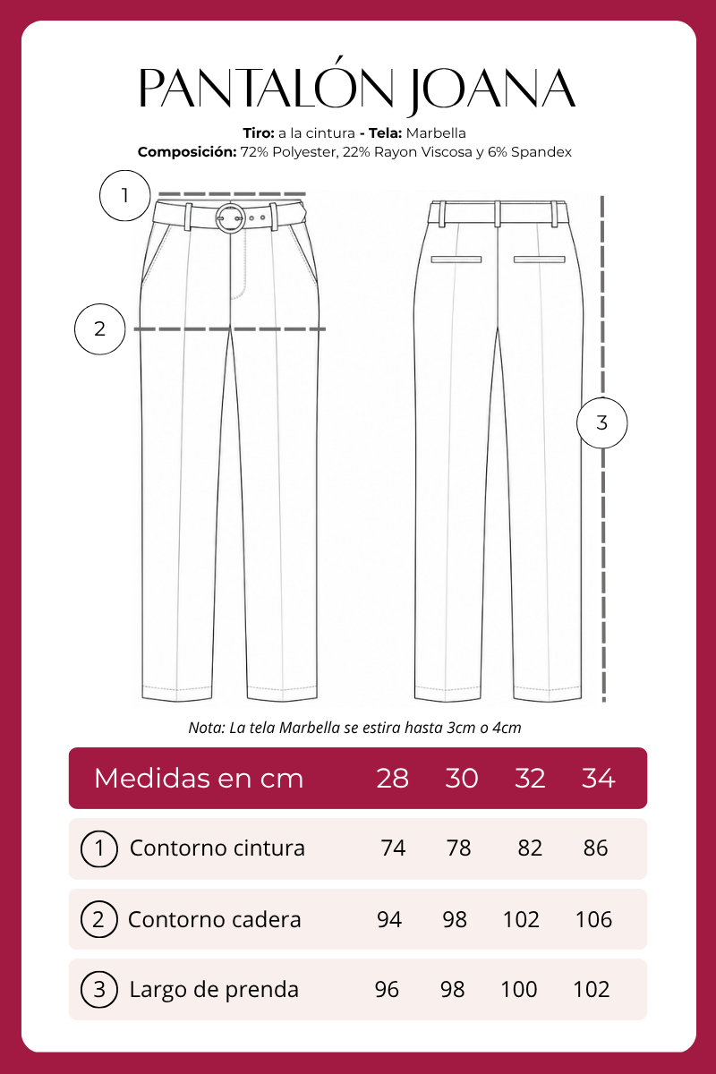 Pantalón Sastrero Joana Semirecto Tiro Alto