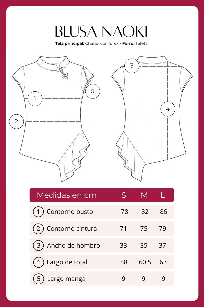 Polo Oriental de Encaje Naoki
