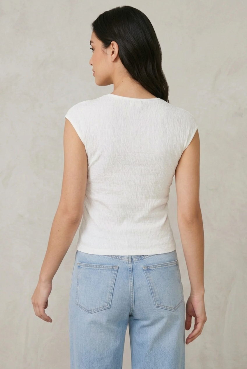 Polo Knit Drapeado Lateral Oneida