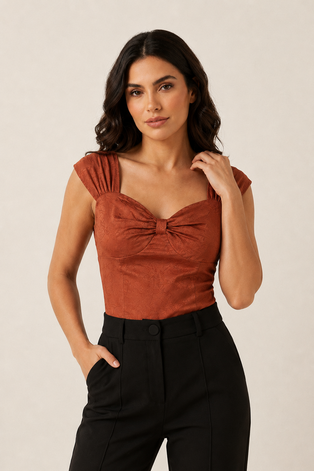 Top Jade Satín