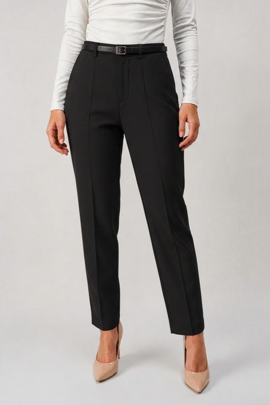 Pantalón Sastrero Victoria con Pinzas Tiro Alto Semirecto